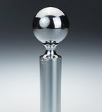 Electric curtain pole finial