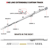 Curtain track Whats in the box